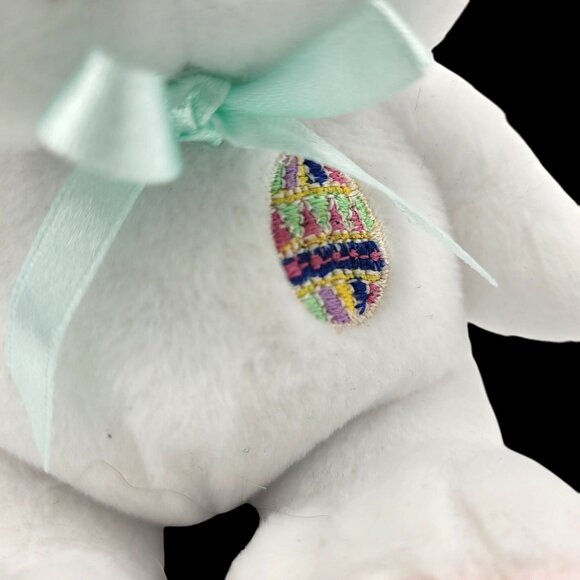 Set Of 2 GAF and Sound N Light Bunny Rabbits Pink White Bows 7" Easter NO SOUND - Picture 4 of 10